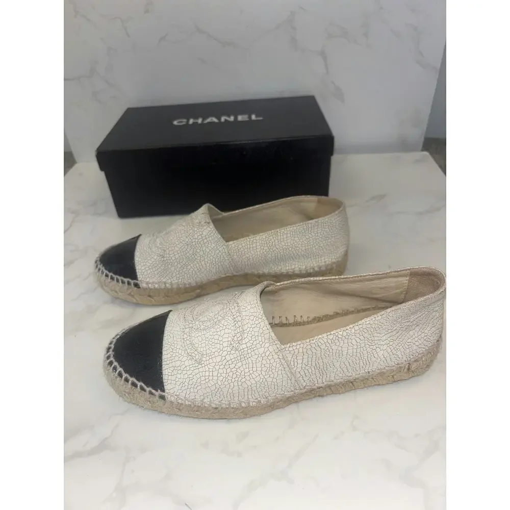 Chanel Espadrille Flats - Size 37